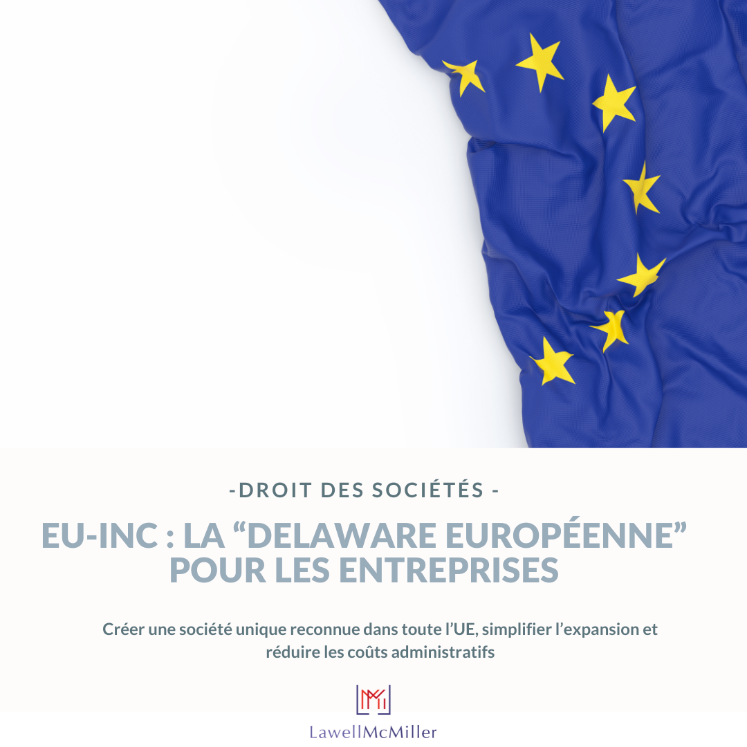 DROIT DES SOCIETES - EU-INC : LA 